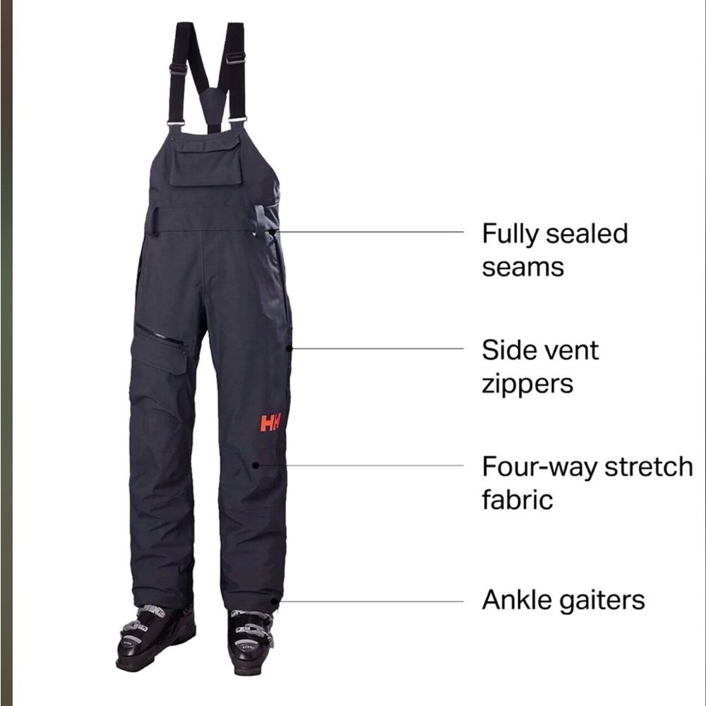 Helly Hansen Powder Queen Ski Pants Bib - Small